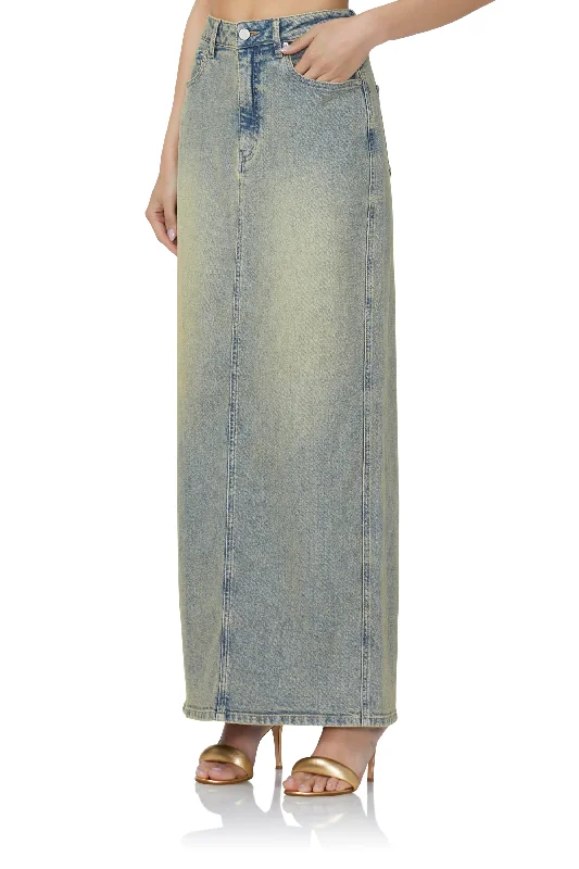 Amiri Maxi Skirt - Mellow Tint Wash