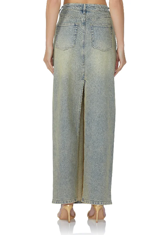 Amiri Maxi Skirt - Mellow Tint Wash