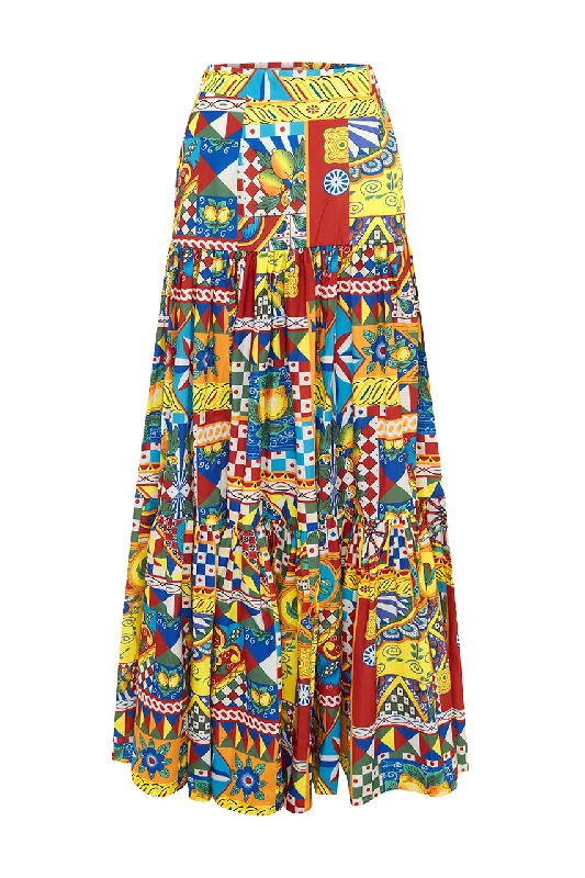 AYLA MAXI SKIRT - PHAEDRA PRINT