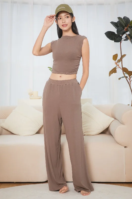 Comfy Lounge Pants in Cedar Brown