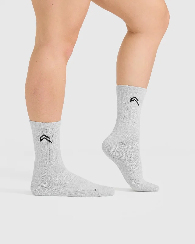 Crew Socks 5 Pack | Grey/White/Black