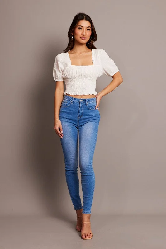 Denim Skinny Jean High Rise