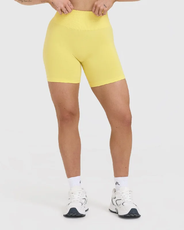 Effortless Seamless Shorts | Lemon Yellow