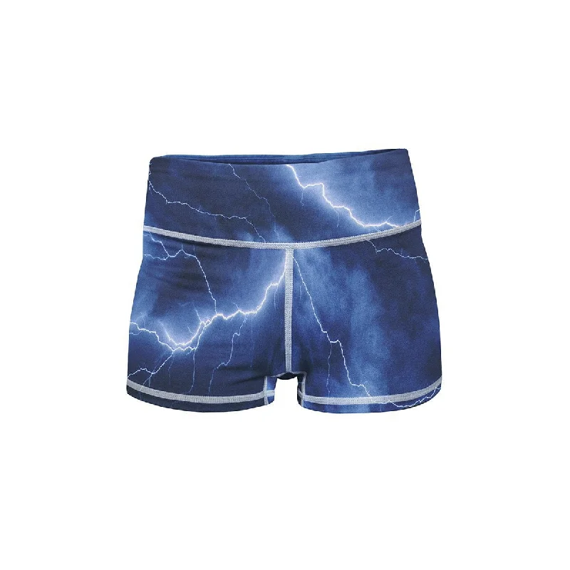 Electric Storm Yoga Shorts