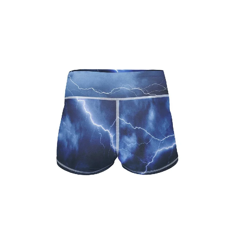 Electric Storm Yoga Shorts