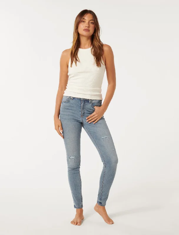 Nala Mid-Rise Skinny Jeans