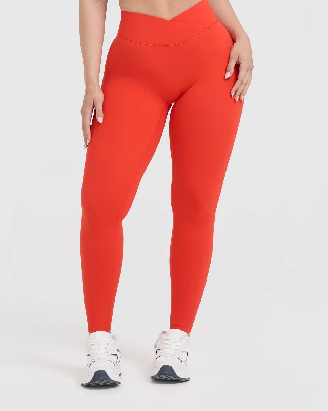 Unified Wrap Leggings | Charged Orange