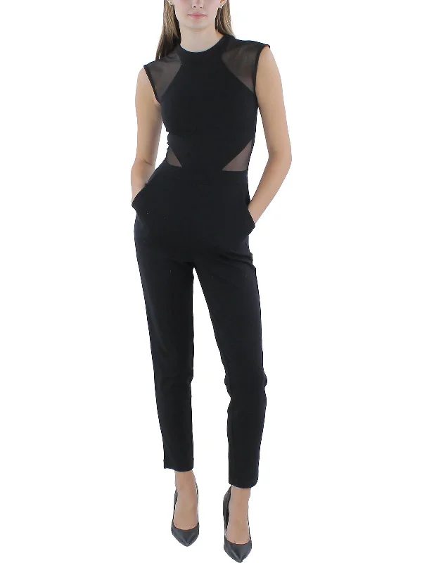 Womens Illusion Knit Jumpsuit