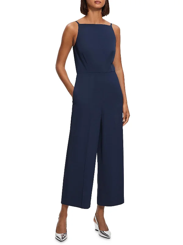 Womens Square Neck Sleeveless Jumpsuit