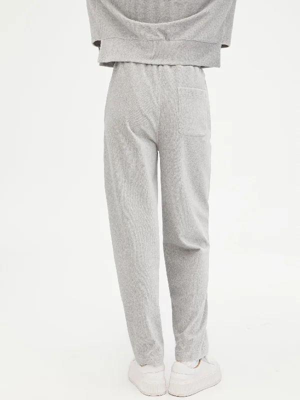 Age-Defying Flower Gray Sweatpants