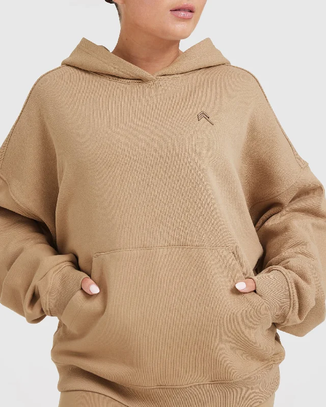 All Day Oversized Hoodie | Dune Brown