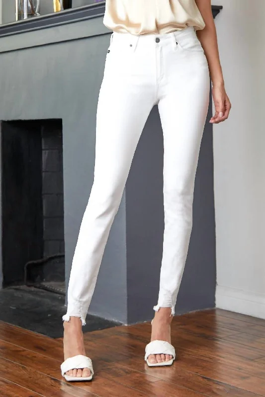 Anya High Rise Super Skinny Jeans In White