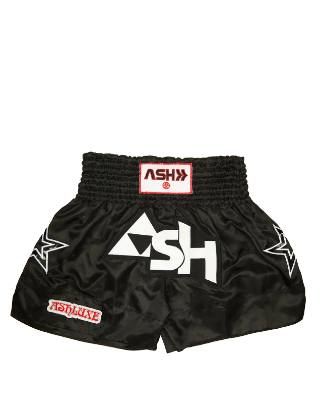 Ashluxe Boxing Trunk Black White