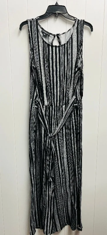 Black & Grey Jumpsuit Fortune & Ivy, Size 2x