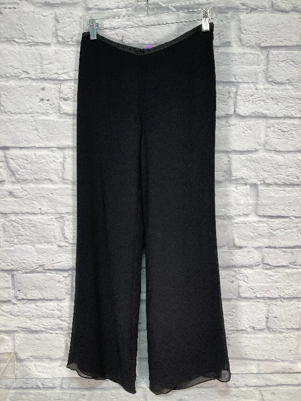 Black Pants Wide Leg Nicole Miller, Size 4