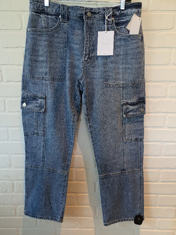 Blue Denim Jeans Straight Kancan, Size 10