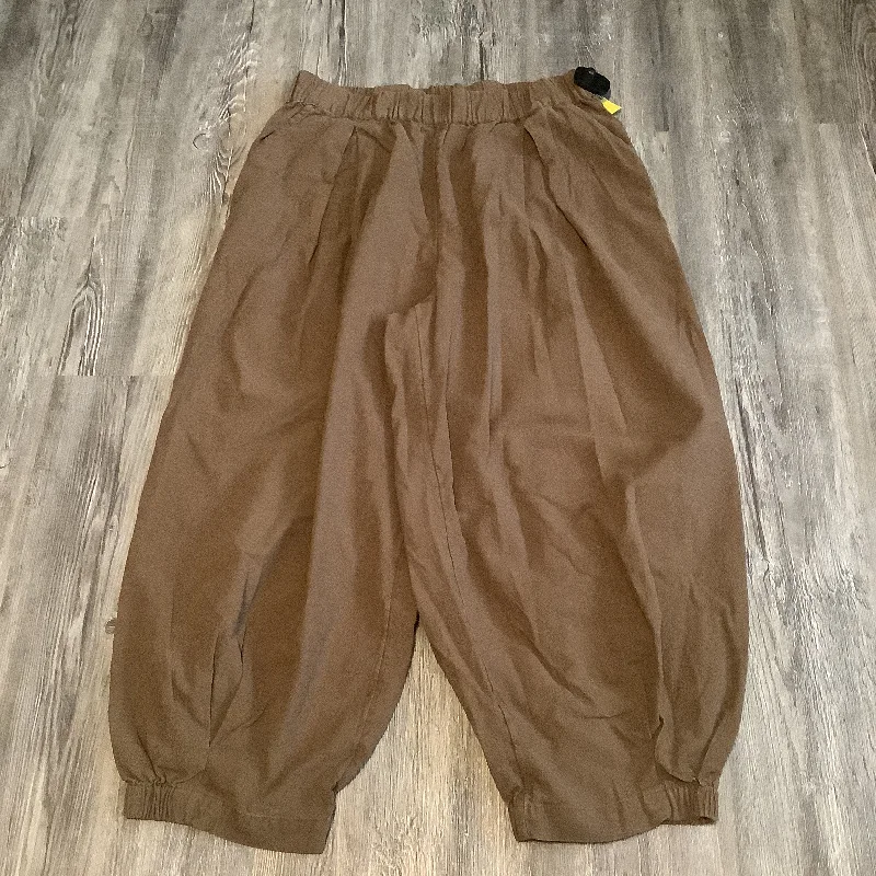 Brown Pants Joggers Free People, Size L