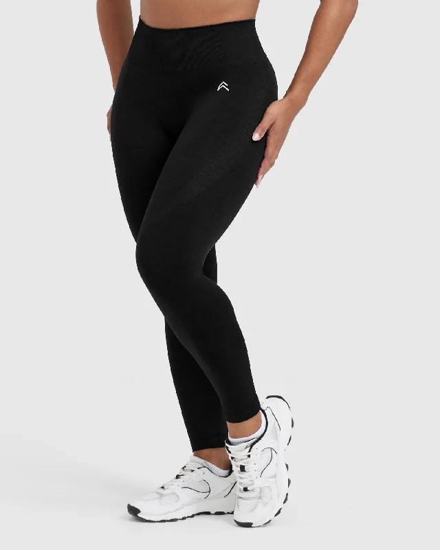 Classic Seamless 2.0 Leggings | Black Marl