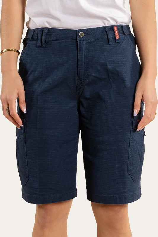 Clearwater Womens Ripstop Work Short - Dark Navy