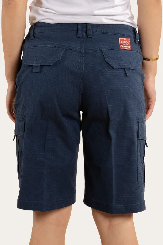 Clearwater Womens Ripstop Work Short - Dark Navy