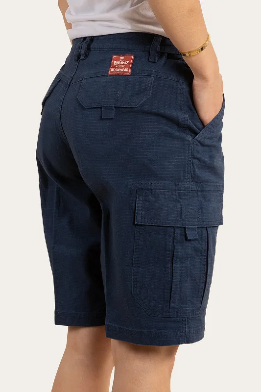 Clearwater Womens Ripstop Work Short - Dark Navy