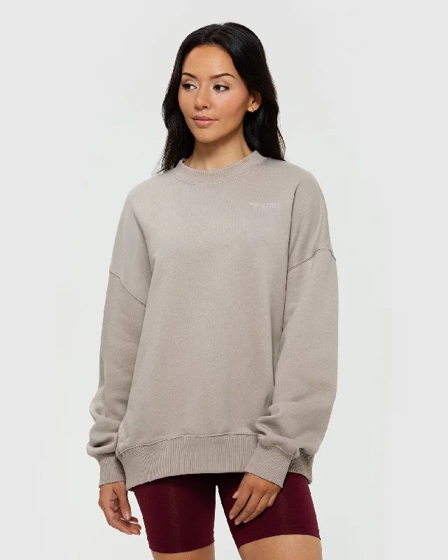 Comfort Oversized Crew Neck | Buff