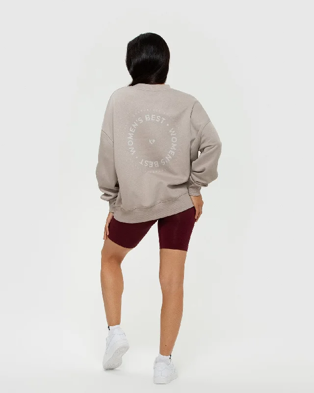 Comfort Oversized Crew Neck | Buff