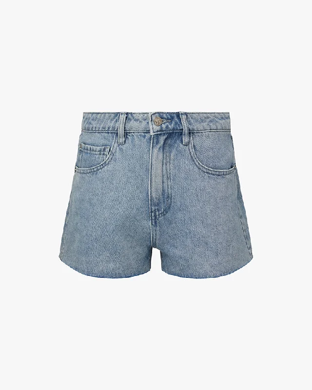 Denim High Rise Short