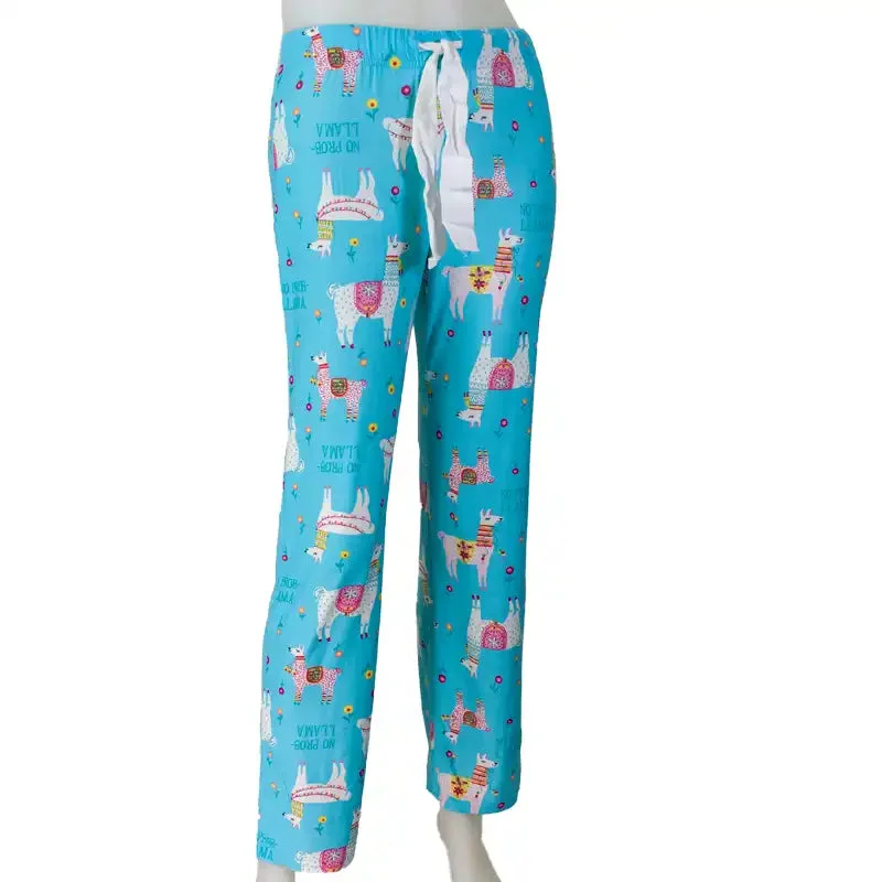 DKR Women's Soft Sleep Pants - No Probllamas