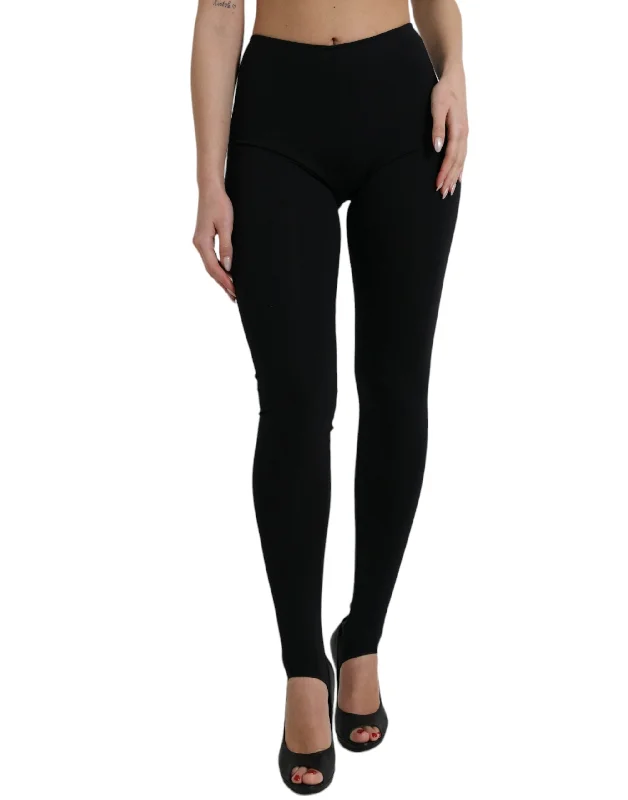 Dolce & Gabbana  Nylon Stretch Slim Leggings Women's Pants