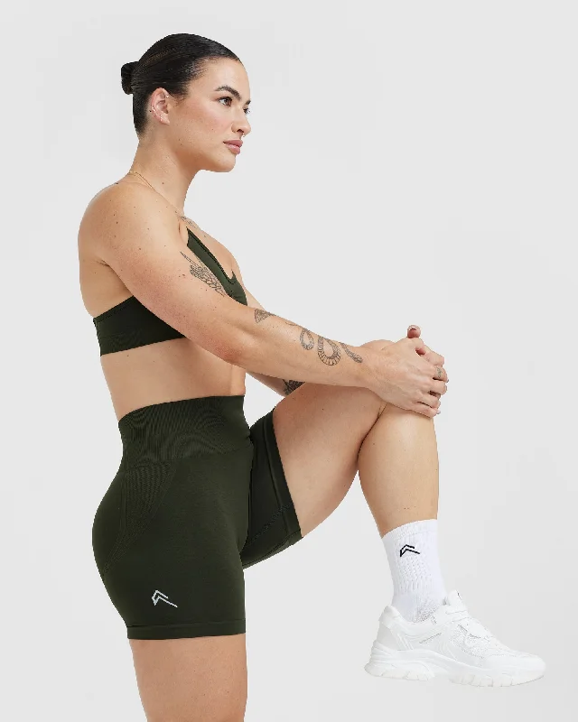 Effortless Seamless Shorts | Khaki