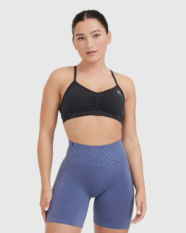 Effortless Strappy Bralette | Coal