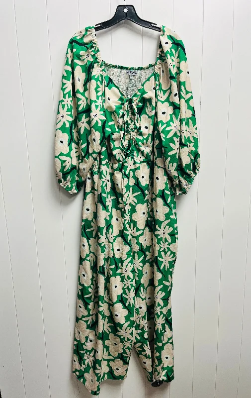 Green Jumpsuit palagram Size 3x