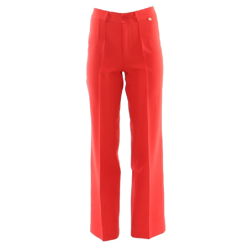 HALLIE TROUSERS HOT CORAL