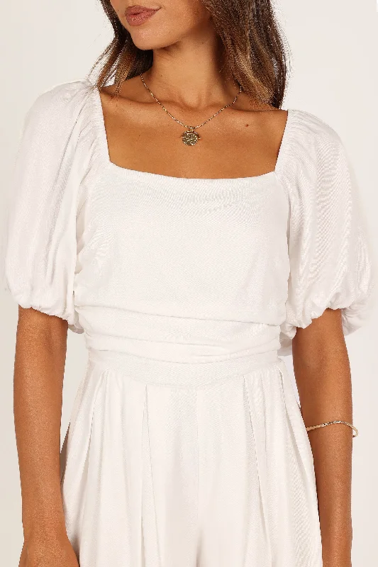 Harlow Playsuit - White