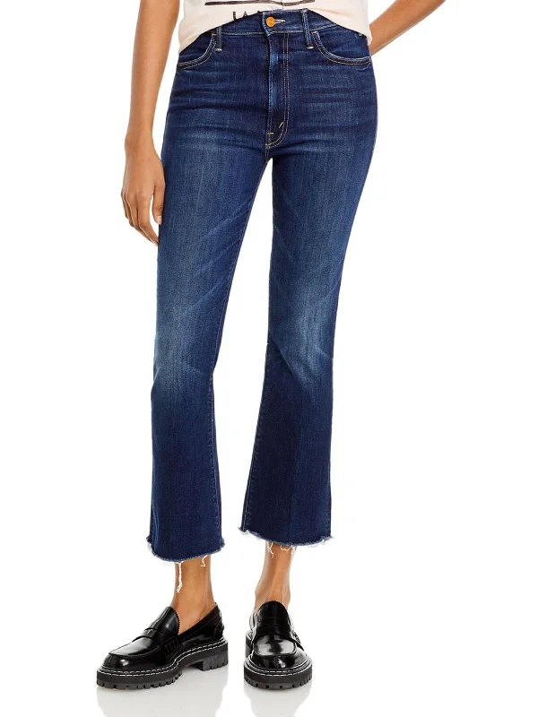 Hustler Womens Denim Medium Wash Straight Leg Jeans