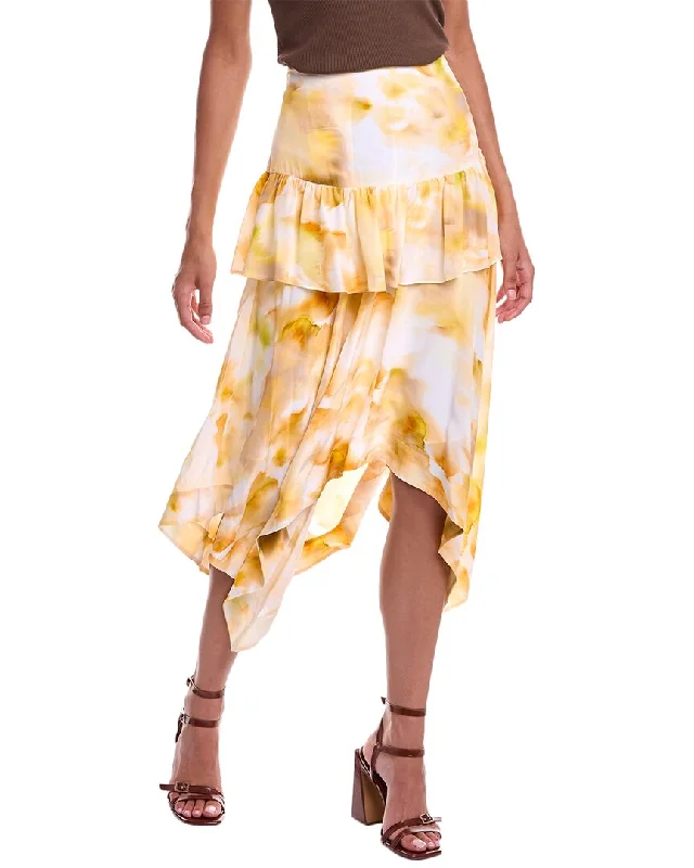 Jason Wu Tiered Silk Skirt