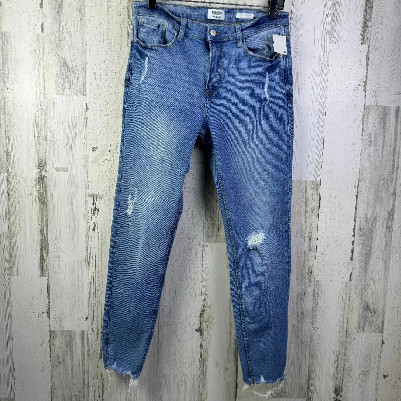 Jeans Skinny By Kensie In Blue Denim, Size: 8