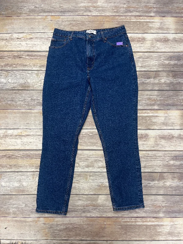 Jeans Straight By Abercrombie And Fitch In Blue Denim, Size: 12