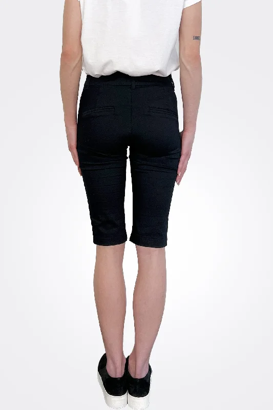 Lora Bermuda Shorts - Black