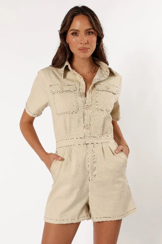 Lynn Playsuit - Beige