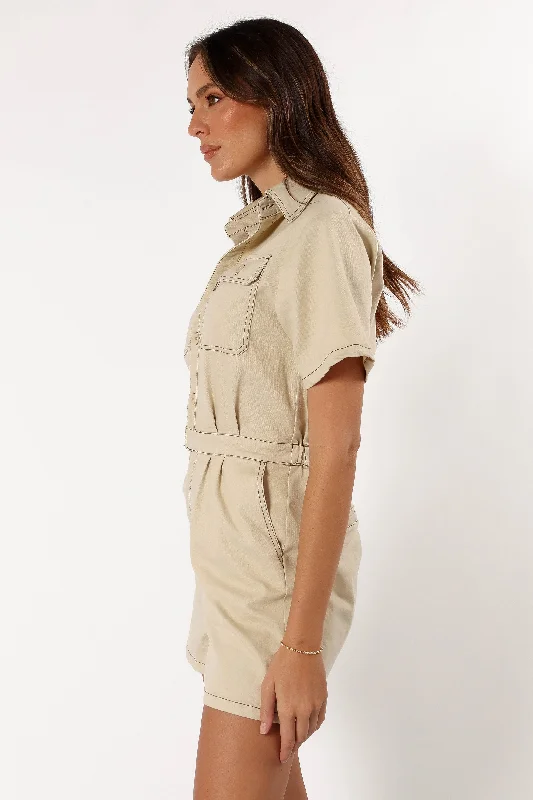 Lynn Playsuit - Beige