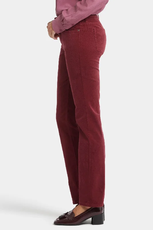 Marilyn Straight Pants - Cranberry Pie