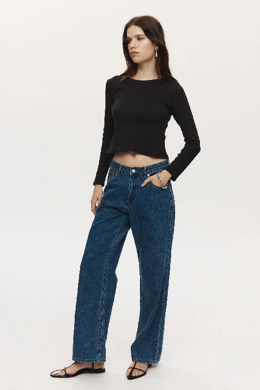 Marle Wide Leg Jean - Heritage Blue