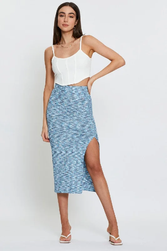 Multi Space Dye Rib Skirt