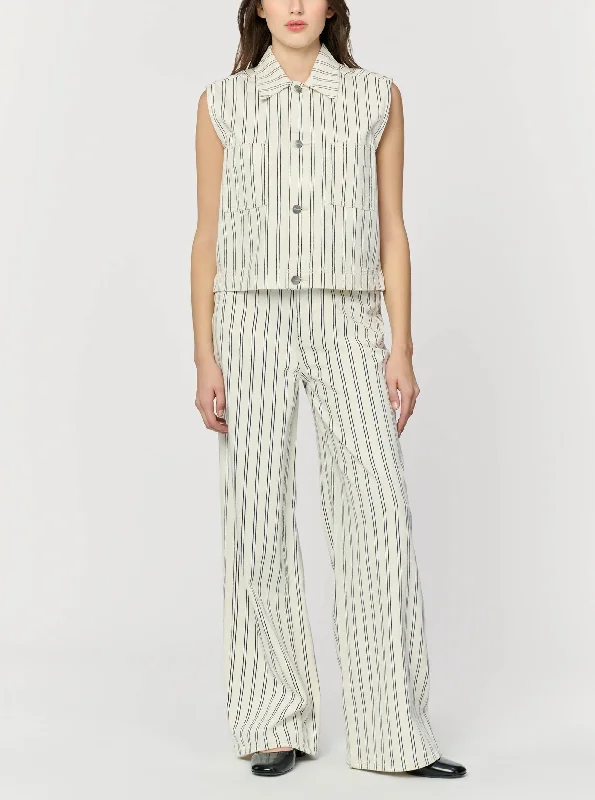 NCE Relaxed Wide Leg - Striped Cloud