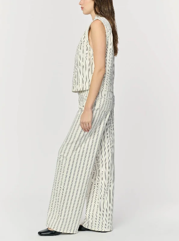 NCE Relaxed Wide Leg - Striped Cloud