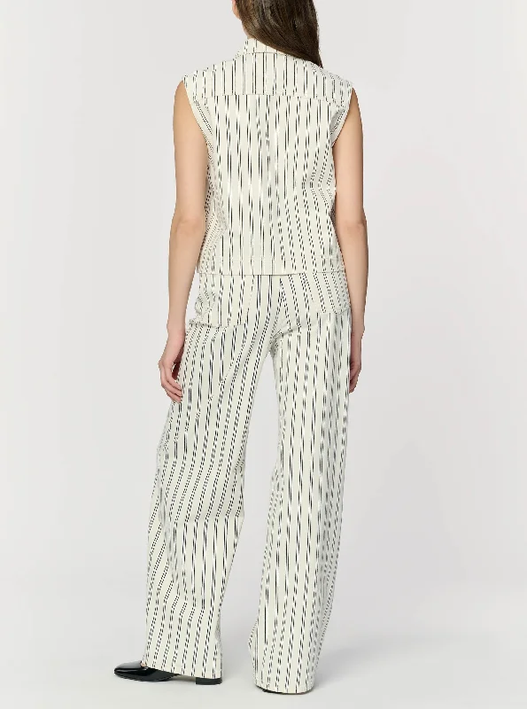 NCE Relaxed Wide Leg - Striped Cloud