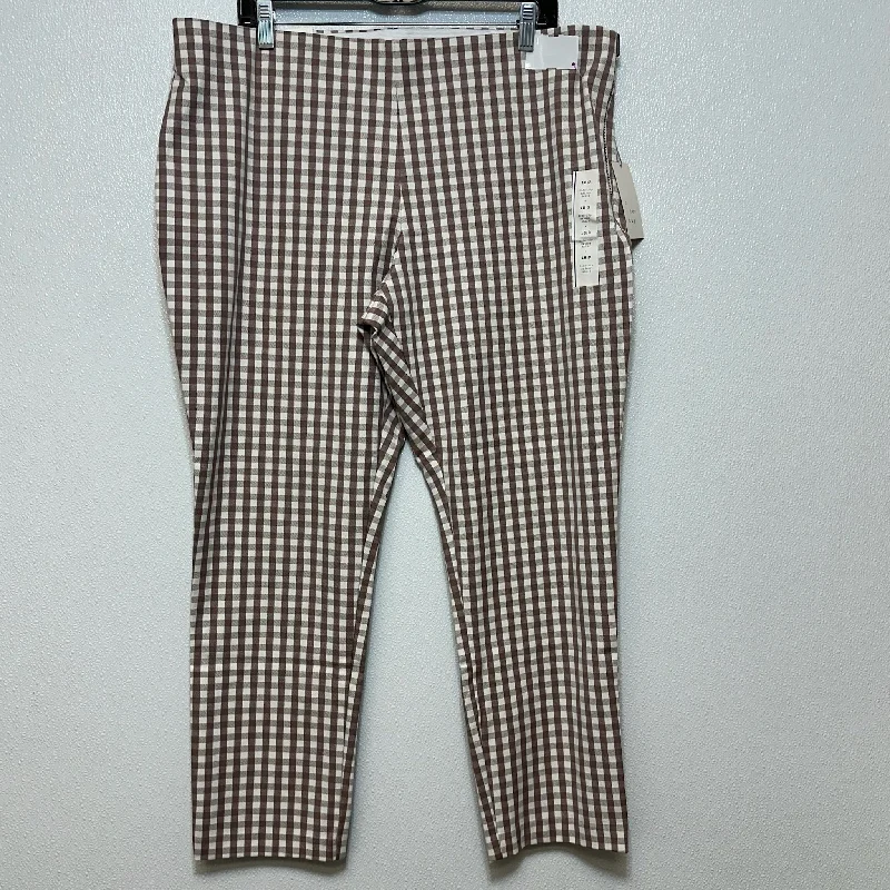 Pants Ankle By A New Day In Plaid, Size: 18