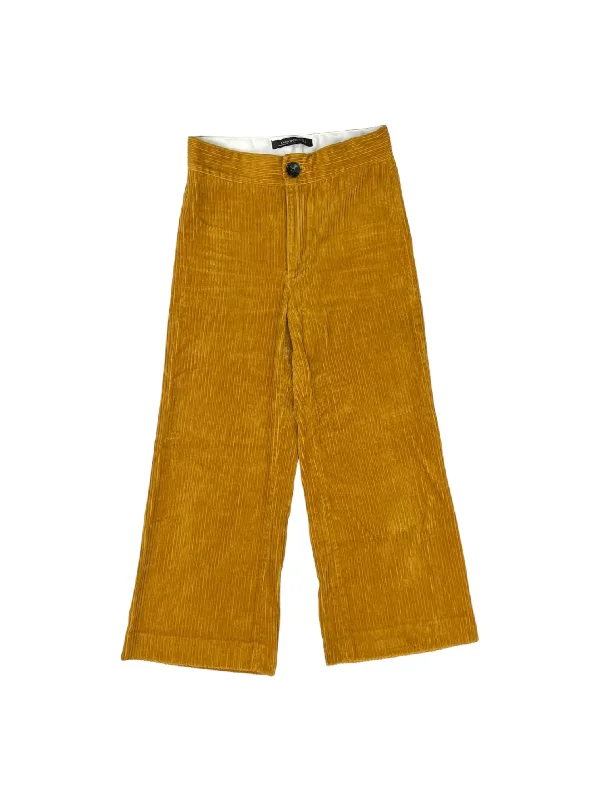 Pants Corduroy By Zara Women In Gold, Size: S